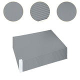 Maxbell 10Pcs Sticky Mat for Cleanroom Portable Walk Off Mat for Hotels Home Rentals gray