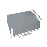 Maxbell 10Pcs Sticky Mat for Cleanroom Portable Walk Off Mat for Hotels Home Rentals gray