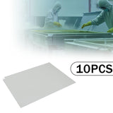 Maxbell 10Pcs Sticky Mat for Cleanroom Portable Walk Off Mat for Hotels Home Rentals clear