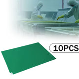 Maxbell 10Pcs Sticky Mat for Cleanroom Portable Walk Off Mat for Hotels Home Rentals green
