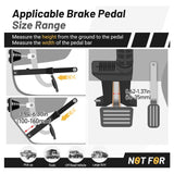 Maxbell Brake Pedal Lock for 5-15mm Brake Pedal Stem Security Protection with Keys