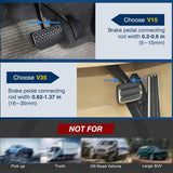 Maxbell Brake Pedal Lock for 5-15mm Brake Pedal Stem Security Protection with Keys