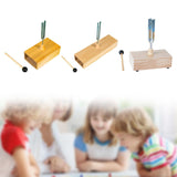 Maxbell Tuning Fork Metal Wood Speaker with Resonance Box for Primary School 512HZ Tuning Fork