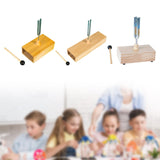 Maxbell Tuning Fork Metal Wood Speaker with Resonance Box for Primary School 512HZ Tuning Fork