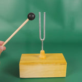 Maxbell Tuning Fork Metal Wood Speaker with Resonance Box for Primary School 512HZ Tuning Fork