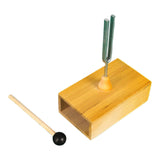 Maxbell Tuning Fork Metal Wood Speaker with Resonance Box for Primary School 512HZ Tuning Fork