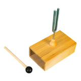Maxbell Tuning Fork Metal Wood Speaker with Resonance Box for Primary School 512HZ Tuning Fork