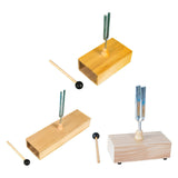 Maxbell Tuning Fork Metal Wood Speaker with Resonance Box for Primary School 512HZ Tuning Fork