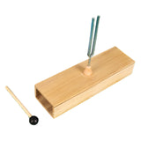 Maxbell Tuning Fork Metal Wood Speaker with Resonance Box for Primary School 256HZ Tuning Fork
