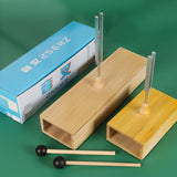 Maxbell Tuning Fork Metal Wood Speaker with Resonance Box for Primary School 256HZ Tuning Fork