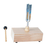 Maxbell Tuning Fork Metal Wood Speaker with Resonance Box for Primary School 440HZ Virbration