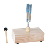 Maxbell Tuning Fork Metal Wood Speaker with Resonance Box for Primary School 440HZ Virbration