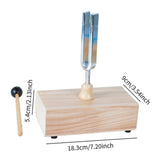 Maxbell Tuning Fork Metal Wood Speaker with Resonance Box for Primary School 440HZ Virbration