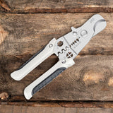 Maxbell 5 in 1 Wire Stripper Cable Cutter Anti Slip Rubber Handle Sturdy 7.2x2.1inch