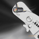 Maxbell 5 in 1 Wire Stripper Cable Cutter Anti Slip Rubber Handle Sturdy 7.2x2.1inch