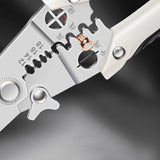 Maxbell 5 in 1 Wire Stripper Cable Cutter Anti Slip Rubber Handle Sturdy 7.2x2.1inch