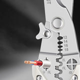 Maxbell 5 in 1 Wire Stripper Cable Cutter Anti Slip Rubber Handle Sturdy 7.2x2.1inch