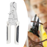 Maxbell 5 in 1 Wire Stripper Cable Cutter Anti Slip Rubber Handle Sturdy 7.2x2.1inch