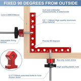 Maxbell 4Pcs Corner Clamps Sturdy 90 Degree Clamps for DIY Clamping Boxes, Furniture