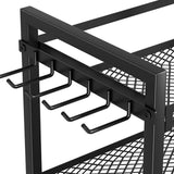 Maxbell Exercising Mat Storage Rack 3 Tier Home Gym Storage for Resistance Bands Dumbbells