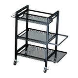 Maxbell Exercising Mat Storage Rack 3 Tier Home Gym Storage for Resistance Bands Dumbbells