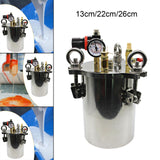 Maxbell Glue Dispenser Pressure Tank Easy Assembly Stainless Steel for Paints Glues 0.5L