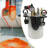 Maxbell Glue Dispenser Pressure Tank Easy Assembly Stainless Steel for Paints Glues 0.5L