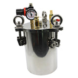 Maxbell Glue Dispenser Pressure Tank Easy Assembly Stainless Steel for Paints Glues 2L