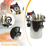 Maxbell Glue Dispenser Pressure Tank Easy Assembly Stainless Steel for Paints Glues 2L