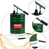 Manual Oil Filling Barrel Hand Pressure 10L Fill System for Vehicle Supplies Green