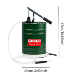 Manual Oil Filling Barrel Hand Pressure 10L Fill System for Vehicle Supplies Green