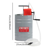 Hand Crank Oil Filling Barrel 10L Gear Oil Dispenser for Automotive Supplies A