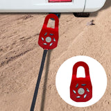 Maxbell 10 Ton Winch Snatch Block Portable Towing Pulley Block for UTV Tractor Truck Red