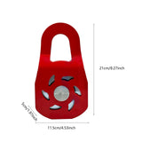 Maxbell 10 Ton Winch Snatch Block Portable Towing Pulley Block for UTV Tractor Truck Red