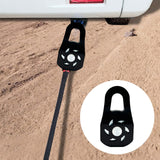 Maxbell 10 Ton Winch Snatch Block Portable Towing Pulley Block for UTV Tractor Truck Black