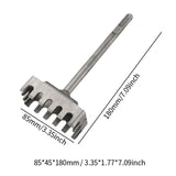 Maxbell Square Slot Cutter Slotting Tool Sturdy Socket Punch for Wall Brick Concrete