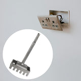 Maxbell Square Slot Cutter Slotting Tool Sturdy Socket Punch for Wall Brick Concrete