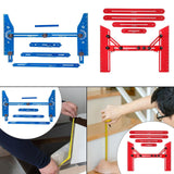 Maxbell Stair Tread Template Tool Versatile for Shelf Cutting Stairs Wall Partitions Blue