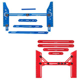 Maxbell Stair Tread Template Tool Versatile for Shelf Cutting Stairs Wall Partitions Blue