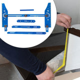 Maxbell Stair Tread Template Tool Versatile for Shelf Cutting Stairs Wall Partitions Blue