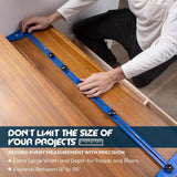 Maxbell Stair Tread Template Tool Versatile for Shelf Cutting Stairs Wall Partitions Blue