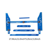 Maxbell Stair Tread Template Tool Versatile for Shelf Cutting Stairs Wall Partitions Blue