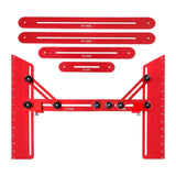 Maxbell Stair Tread Template Tool Versatile for Shelf Cutting Stairs Wall Partitions Red