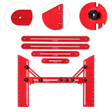 Maxbell Stair Tread Template Tool Versatile for Shelf Cutting Stairs Wall Partitions Red