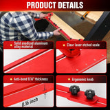Maxbell Stair Tread Template Tool Versatile for Shelf Cutting Stairs Wall Partitions Red