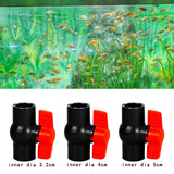 Maxbell PVC Ball Valve Slip Fitting Aquarium Socket Valve Sewage Pipe Control Valve Inner Dia 3.2cm
