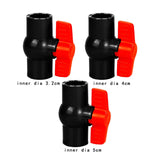 Maxbell PVC Ball Valve Slip Fitting Aquarium Socket Valve Sewage Pipe Control Valve Inner Dia 3.2cm