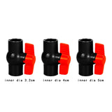 Maxbell PVC Ball Valve Slip Fitting Aquarium Socket Valve Sewage Pipe Control Valve Inner Dia 3.2cm