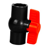 Maxbell PVC Ball Valve Slip Fitting Aquarium Socket Valve Sewage Pipe Control Valve Inner Dia 4cm