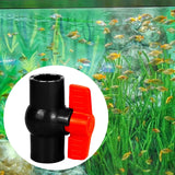 Maxbell PVC Ball Valve Slip Fitting Aquarium Socket Valve Sewage Pipe Control Valve Inner Dia 4cm